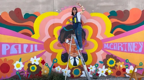 Reciben a Paul McCartney con mural en San Nicolás
