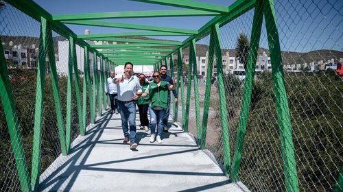 Por fin es una realidad el puente peatonal de Hacienda Narro