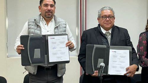 Firman INE y Canirac convenio para promover el voto ciudadano