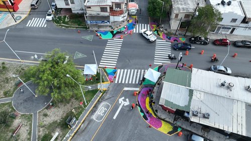 Urbanismo táctico transforma calle Río Pánuco en Monterrey