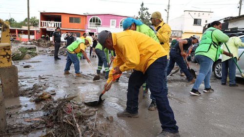 Tormenta provoca inundaciones de colonias de Saltillo