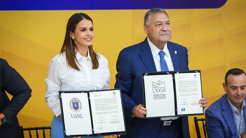 UANL y Congreso firman convenio de becas de escasos recursos