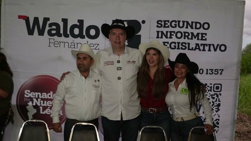 Presenta Waldo su segundo informe con ciudadanía del sur de NL