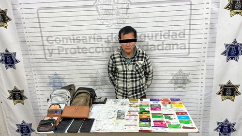 Cae presunto ladrón de carteras; lo investigan en varios estados