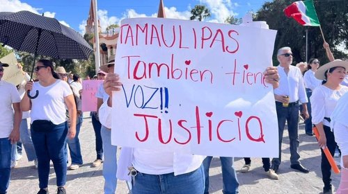 Marchan en Matamoros por justicia y mayor seguridad