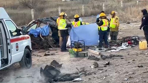 Accidente vial deja dos muertos y un lesionado en Saltillo