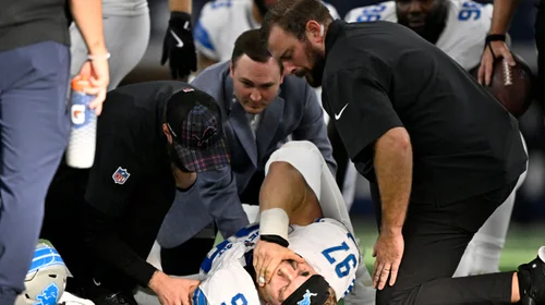 Aidan Hutchinson necesitará cirugía por lesión en tibia izquierda