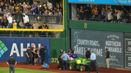 Hombre que cayó desde muro en juego de MLB está en estado crítico
