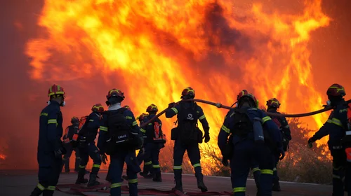 Más de 100 bomberos combaten un incendio en la isla de Quíos