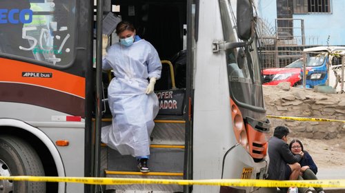 Matan a chofer de autobús público en la capital de Perú