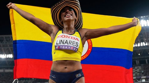 Colombiana consigue bronce en salto largo de Mundial de atletismo