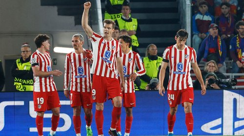 Golpea Atlético al Barcelona y toma ventaja en serie de Champions