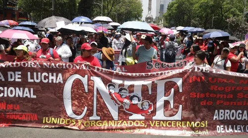 Acuerda CNTE regresar a clases el próximo lunes; inician marcha