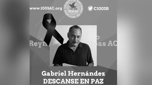 Asesinan a activista Gabriel Hernández del Colectivo 10 de marzo