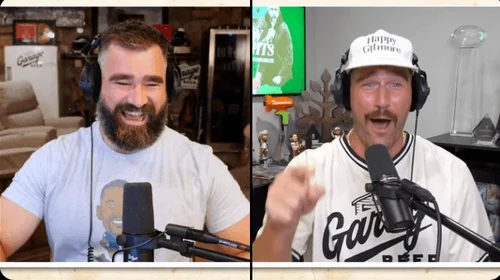 ¡Touchdown fuera del campo!... los hermanos Kelce y su podcast