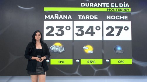 Pronóstico del clima en Monterrey: viernes 26 de septiembre