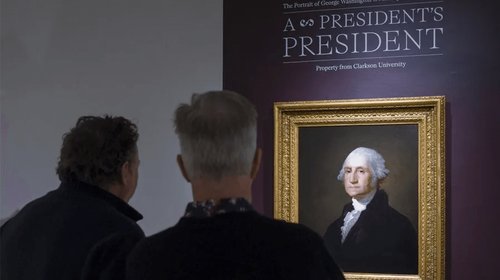 Subastan en $3 mdd retrato de George Washington en Nueva York