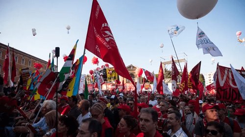  Realizan protestas en Italia contra guerras en Medio Oriente