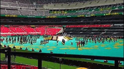 Realizan ensayo previo a la inauguración de la Copa Mundial 2026