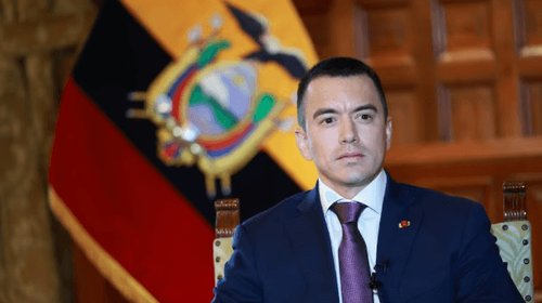 Daniel Noboa viajará a EUA para agenda de seguridad