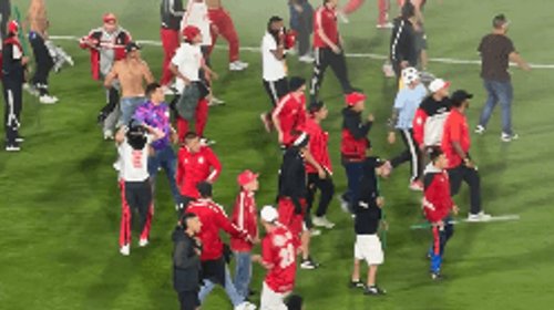 Disturbios interrumpen partido entre Santa Fe y América de Cali