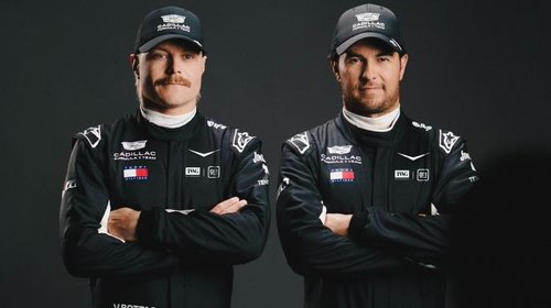 Revela Cadillac el racing suit de Checo Pérez y Bottas