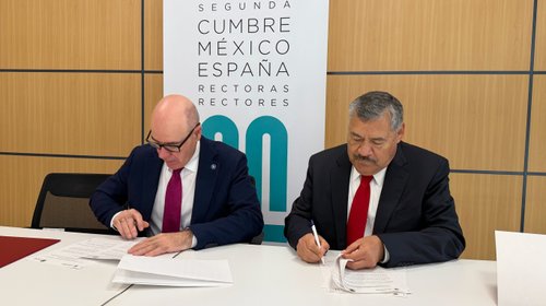 Participa Santos Guzmán en cumbre de rectores de México y España