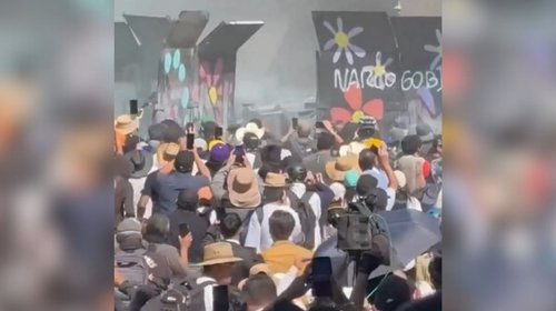 Encapuchados tiran vallas y chocan con Policía en Marcha Nacional