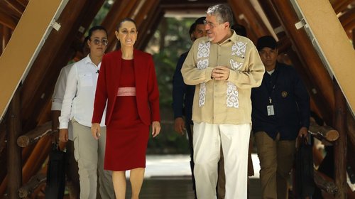 Discuten Sheinbaum y Arévalo migración, integración y seguridad