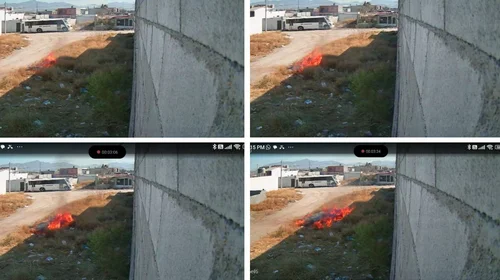 Vecino es identificado por prender fuego en baldío 