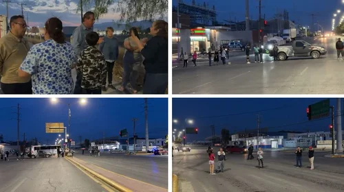 Vecinos bloquean vialidades por falta de agua en Ramos Arizpe