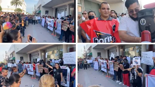 Ciudadanos marchan contra el alcalde Carlos Peña Ortiz en Reynosa