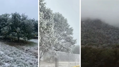 Reportan caída de aguanieve en varios municipios de Nuevo León