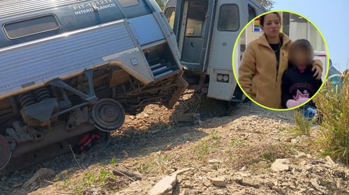 Dan de alta a Astrid, niña herida en descarrilamiento en Oaxaca
