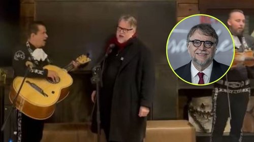 Guillermo del Toro arma taquiza y canta con mariachi en Sundance