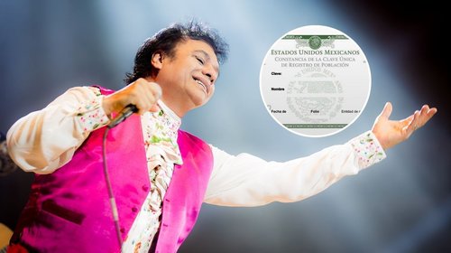 Descubren que la CURP de Juan Gabriel sigue activa