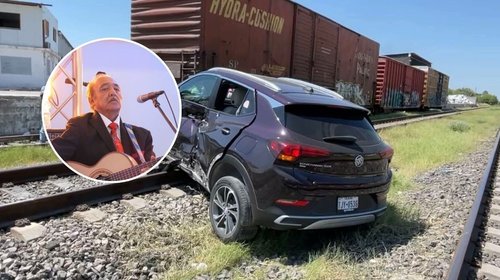 Cantante de Hermanos Barrón sobrevive a choque con tren