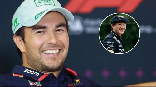 Sergio ‘Checo’ Pérez desea éxito a Red Bull y a Yuki Tsunoda