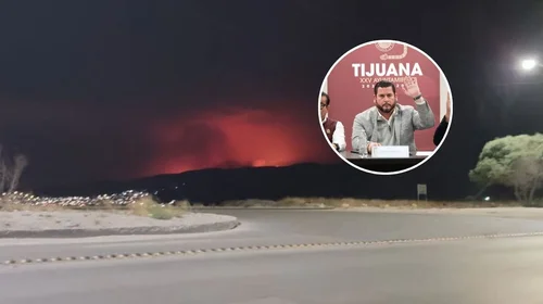 Declaran estado de alarma en Tijuana por incendios y vientos