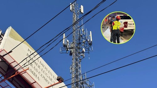 Atienden crisis emocional de hombre que subió a antena