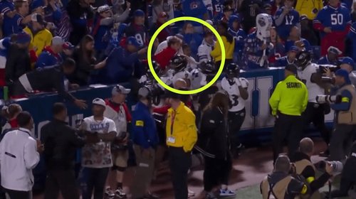 Vetan a fan de Bills por agredir a jugadores de Ravens