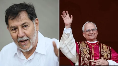 Fernández Noroña asiste a audiencia con el Papa León XIV