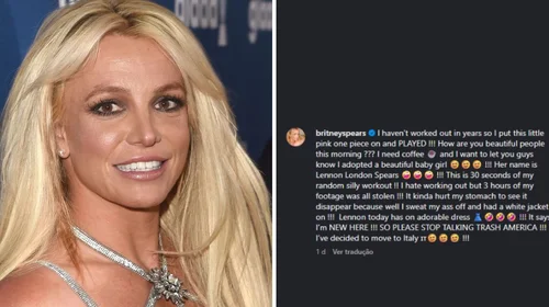 Britney Spears sorprende al anunciar que adoptó una bebé