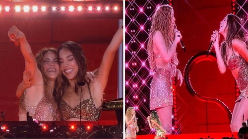 Shakira sorprende al público de la CDMX al invitar a Danna Paola