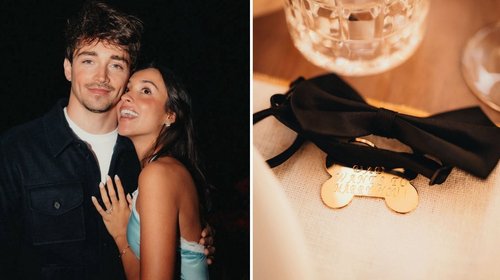 Charles Leclerc anuncia su compromiso con Alexandra Saint Mleux