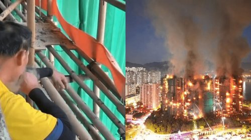Exhiben a trabajadores fumando previo a incendio de Hong Kong
