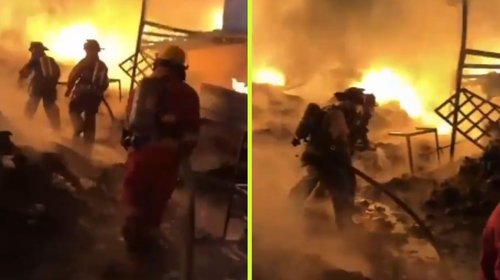 Atacan con bombas molotov recicladora en Uruapan