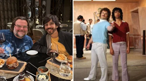Emotivo reencuentro entre Jack Black y Héctor Jiménez