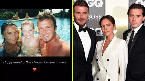 Familia Beckham felicitan a Brooklyn en medio de tensiones