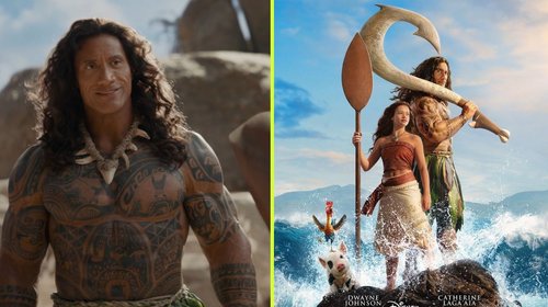 Primer vistazo a Dwayne Johnson como Maui en 'Moana' 